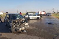 حادثه برخورد دو دستگاه پراید در جاده اهواز_رامشیر(روبروی ستاد فرماندهی انتظامی) ۳ مصدوم داشت
